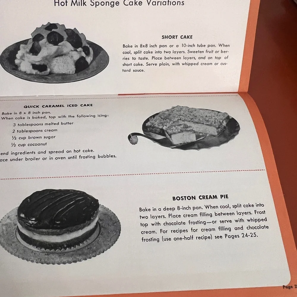 Vintage 1946 The Photo-Method For Cake Virginia Roberts Occident Flour Cookbook